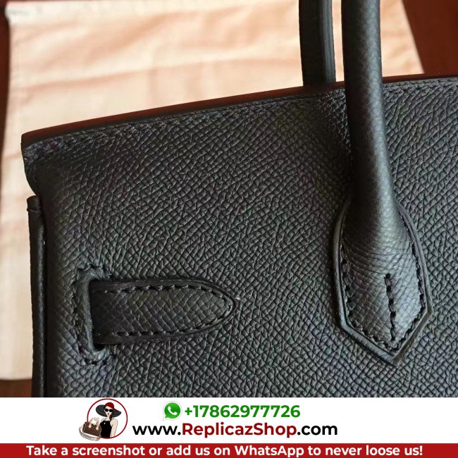 Hermes Black Epsom Birkin 25cm Lushentic Grade Replica - Image 2