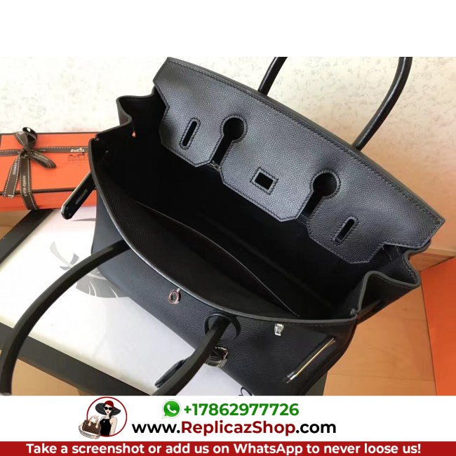 Hermes Black Epsom Birkin 30cm Lushentic AAAAA Grade Replica - Image 5