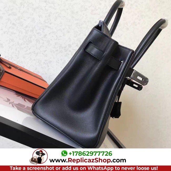 Hermes Black Epsom Birkin 30cm Lushentic AAAAA Grade Replica - Image 8