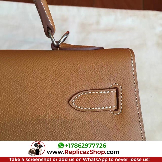 Hermes Brown Epsom Kelly 32cm Sellier Lushentic AAAAA Grade Replica - Image 3