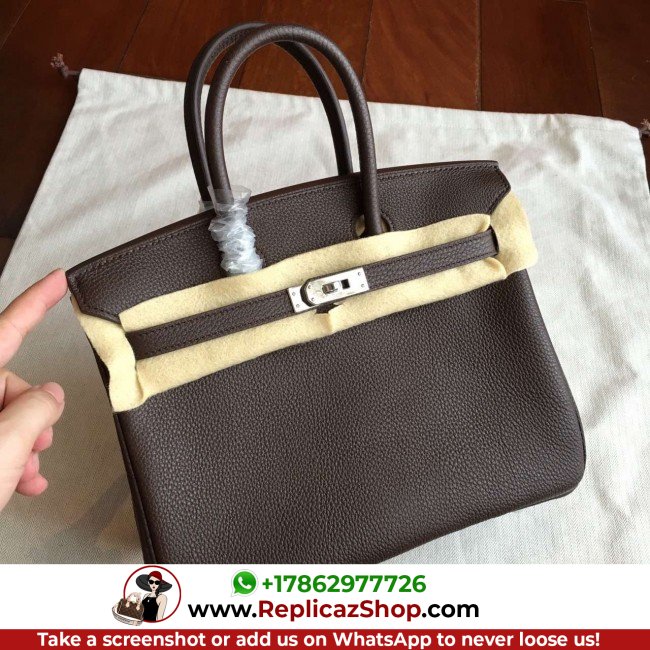 Hermes Cafe Clemence Birkin 25cm Lushentic Grade Replica
