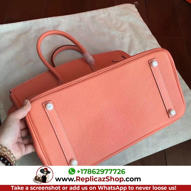 Hermes Crevette Clemence Birkin 35cm Lushentic AAAAA Grade Replica - Image 9