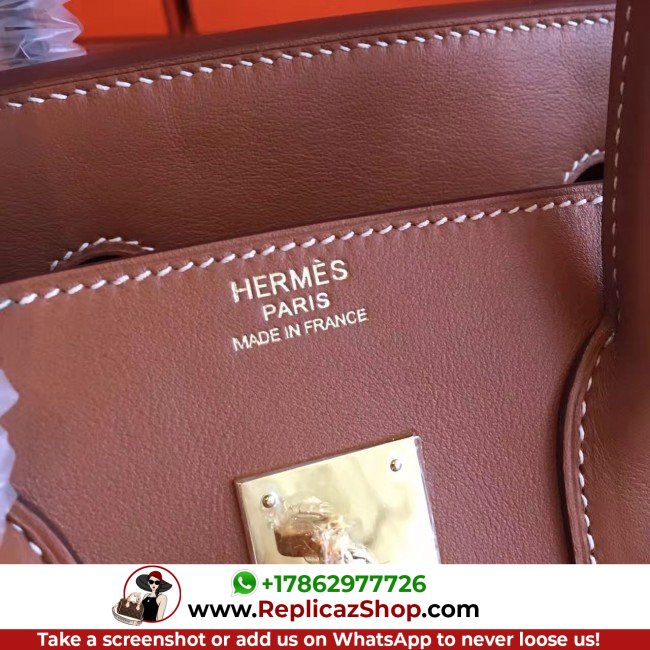 Hermes Gold Swift Birkin 35cm Lushentic AAAAA Grade Replica - Image 3