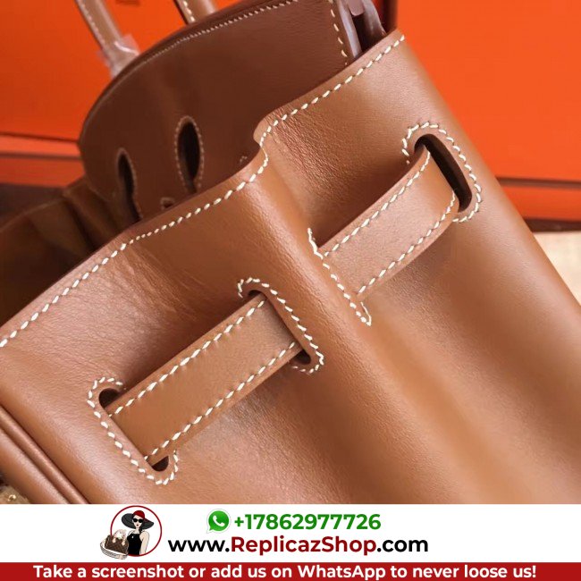 Hermes Gold Swift Birkin 35cm Lushentic AAAAA Grade Replica - Image 4