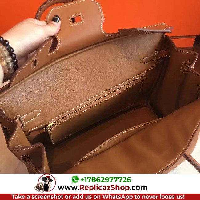 Hermes Gold Swift Birkin 35cm Lushentic AAAAA Grade Replica - Image 9