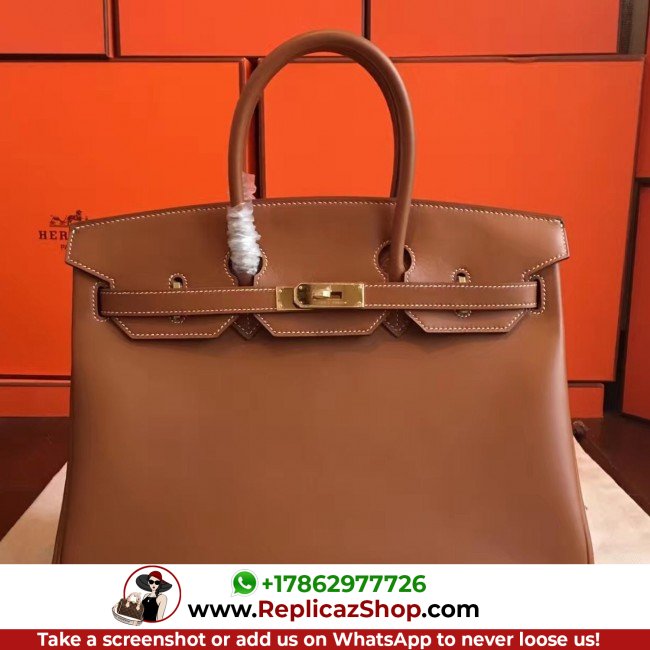 Hermes Gold Swift Birkin 35cm Lushentic AAAAA Grade Replica