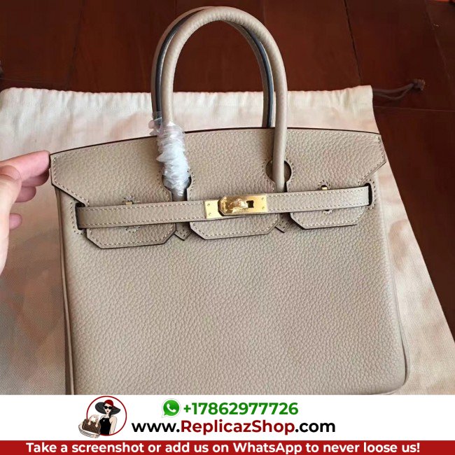 Hermes Grey Clemence Birkin 25cm Lushentic Grade Replica