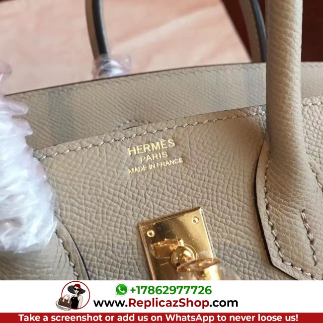 Hermes Grey Epsom Birkin 25cm Lushentic Grade Replica - Image 6