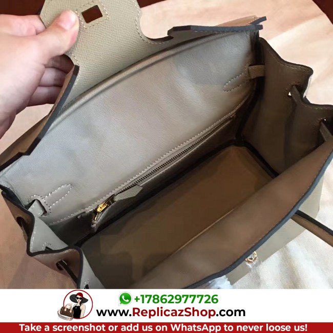 Hermes Grey Epsom Birkin 25cm Lushentic Grade Replica - Image 2