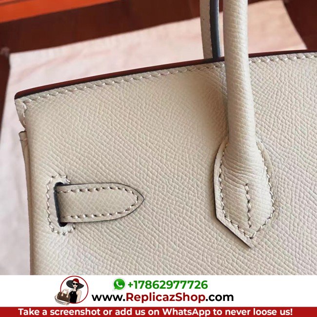 Hermes Grey Epsom Birkin 25cm Lushentic Grade Replica - Image 10