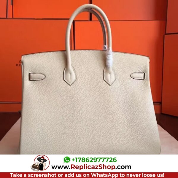 Hermes Ivory Clemence Birkin 35cm Lushentic AAAAA Grade Replica - Image 4