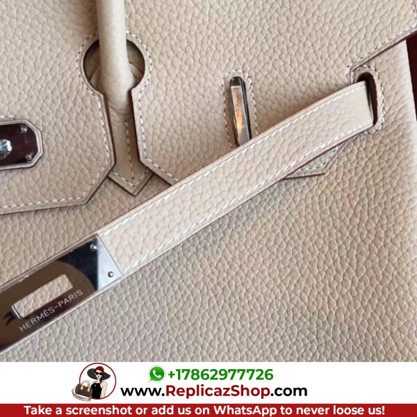 Hermes Ivory Clemence Birkin 35cm Lushentic AAAAA Grade Replica - Image 5