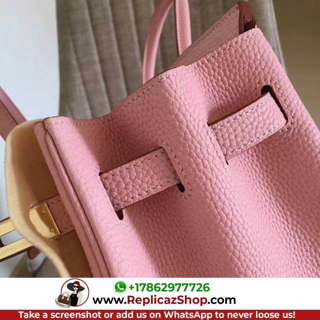 Hermes Pink Clemence Birkin 30cm Lushentic AAAAA Grade Replica - Image 10
