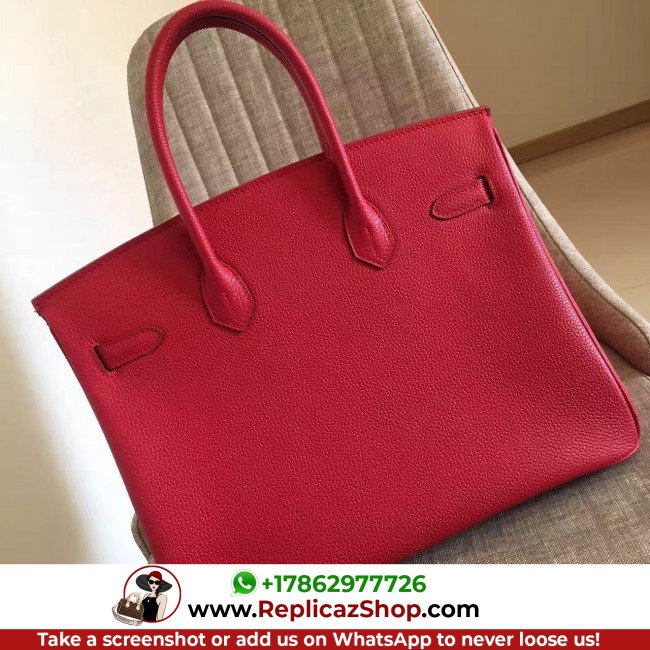 Hermes Blue Electric Birkin 30cm Crocodile Niloticus Lushentic AAAAA Grade Replica - Image 4