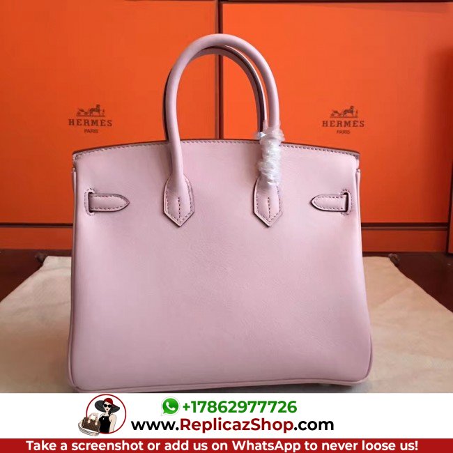 Hermes Rose Dragee Swift Birkin 25cm Lushentic Grade Replica - Image 5