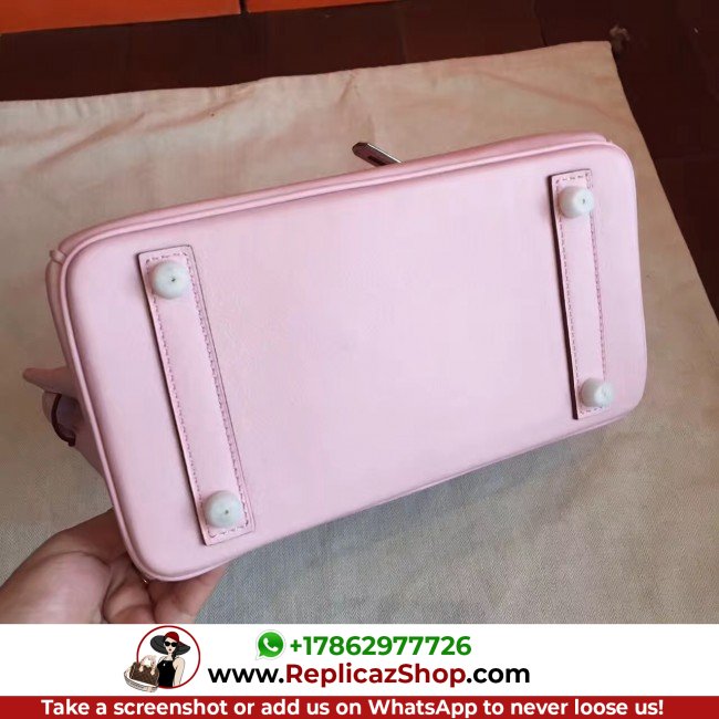 Hermes Rose Dragee Swift Birkin 25cm Lushentic Grade Replica - Image 8