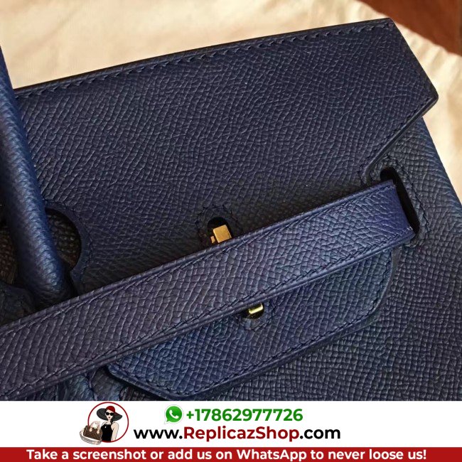 Hermes Sapphire Epsom Birkin 35cm Lushentic AAAAA Grade Replica - Image 4