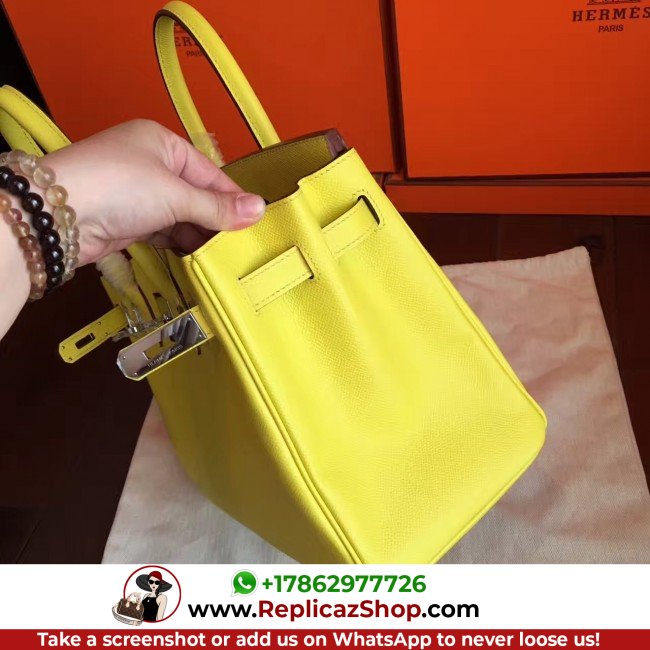 Hermes Soufre Epsom Birkin 30cm Lushentic AAAAA Grade Replica - Image 9