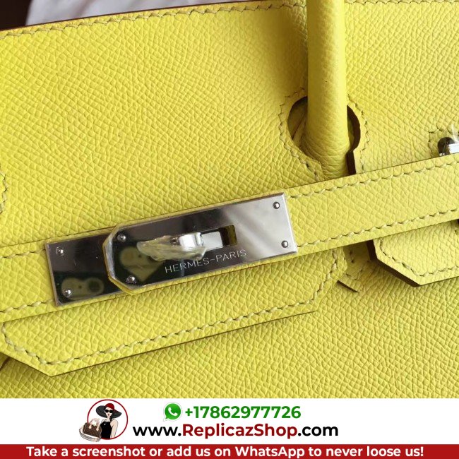 Hermes Soufre Epsom Birkin 30cm Lushentic AAAAA Grade Replica - Image 10