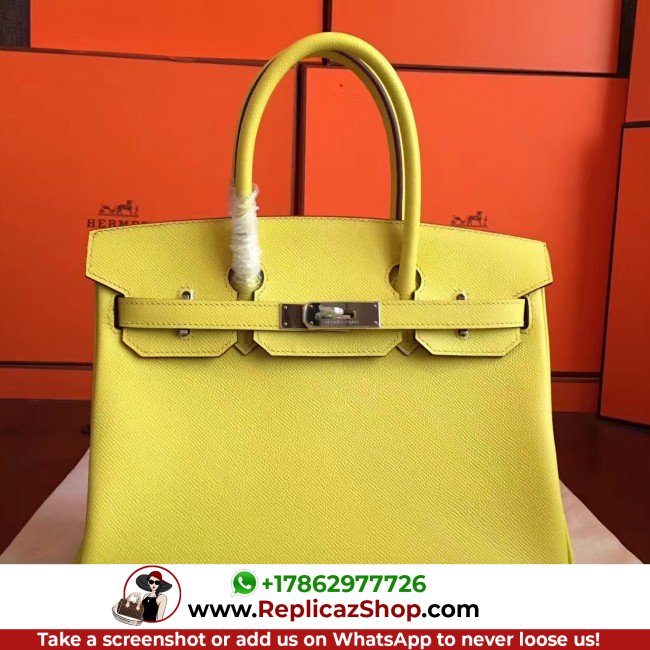 Hermes Soufre Epsom Birkin 30cm Lushentic AAAAA Grade Replica