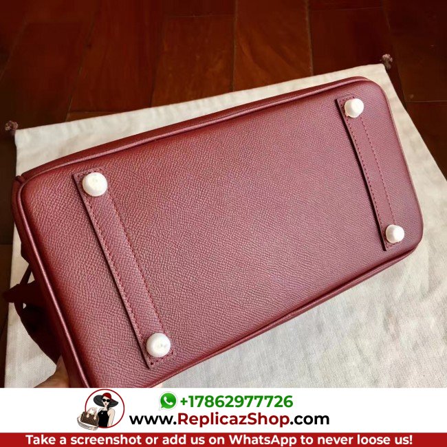 Hermes Bordeaux Epsom Birkin 35cm Lushentic AAAAA Grade Replica - Image 3