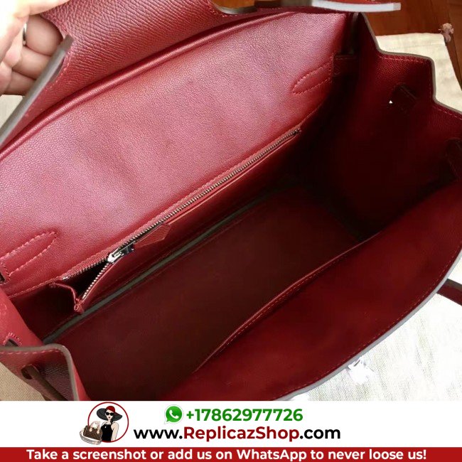 Hermes Bordeaux Epsom Birkin 35cm Lushentic AAAAA Grade Replica - Image 4