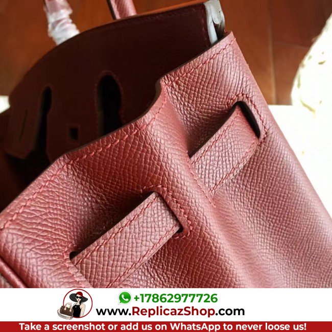 Hermes Bordeaux Epsom Birkin 35cm Lushentic AAAAA Grade Replica - Image 8
