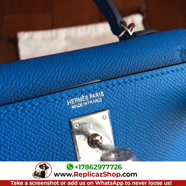 Hermes Mykonos Epsom Kelly Mini II 20cm Lushentic AAAAA Grade Replica (Copy) - Image 9