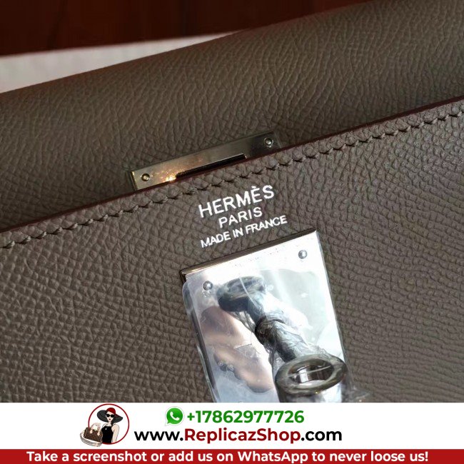 Hermes Etoupe Epsom Kelly 32cm Sellier Lushentic AAAAA Grade Replica - Image 3