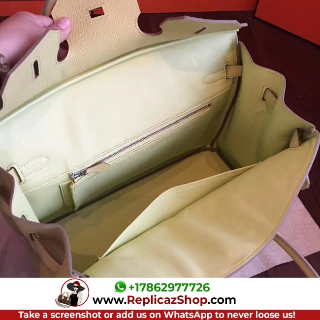 Hermes Curry Clemence Birkin 35cm Lushentic AAAAA Grade Replica - Image 3