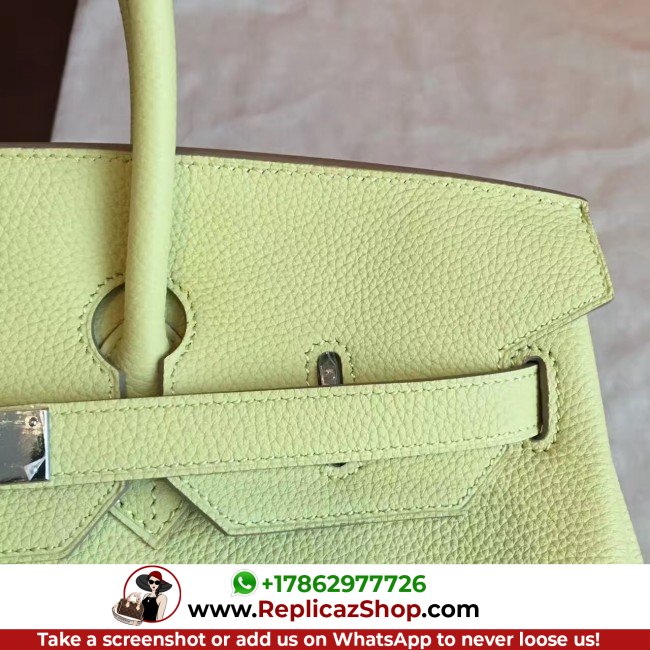 Hermes Curry Clemence Birkin 35cm Lushentic AAAAA Grade Replica - Image 6