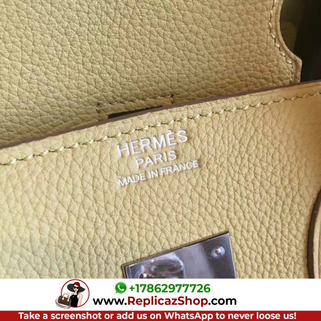 Hermes Curry Clemence Birkin 35cm Lushentic AAAAA Grade Replica - Image 7