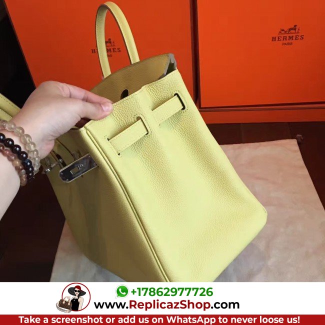 Hermes Curry Clemence Birkin 35cm Lushentic AAAAA Grade Replica - Image 8
