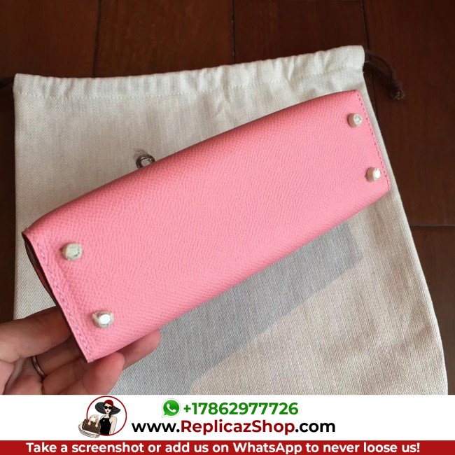 Hermes Rose Confetti Epsom Kelly Mini II 20cm Lushentic AAAAA Grade Replica - Image 6