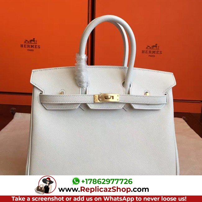 Hermes White Epsom Birkin 25cm Lushentic AAAAA Grade Replica