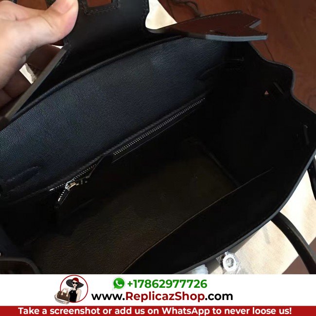 Hermes Black Box Birkin 25cm Lushentic Grade Replica - Image 8