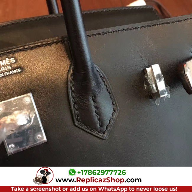 Hermes Black Box Birkin 25cm Lushentic Grade Replica - Image 9