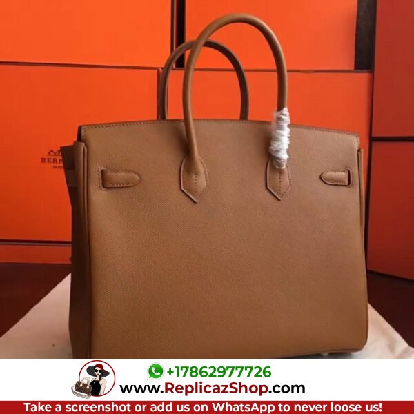 Hermes Brown Epsom Birkin 35cm Lushentic AAAAA Grade Replica - Image 6