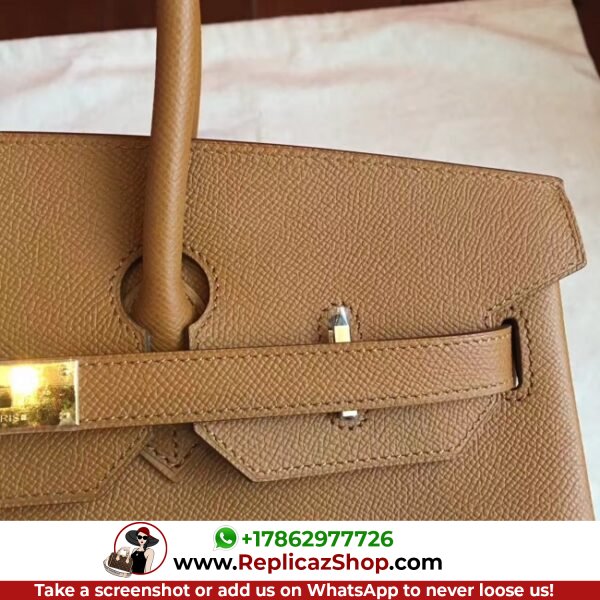 Hermes Brown Epsom Birkin 35cm Lushentic AAAAA Grade Replica - Image 9
