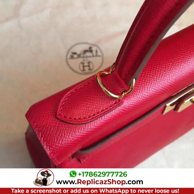 Hermes Red Epsom Kelly 32cm Sellier Lushentic AAAAA Grade Replica - Image 5