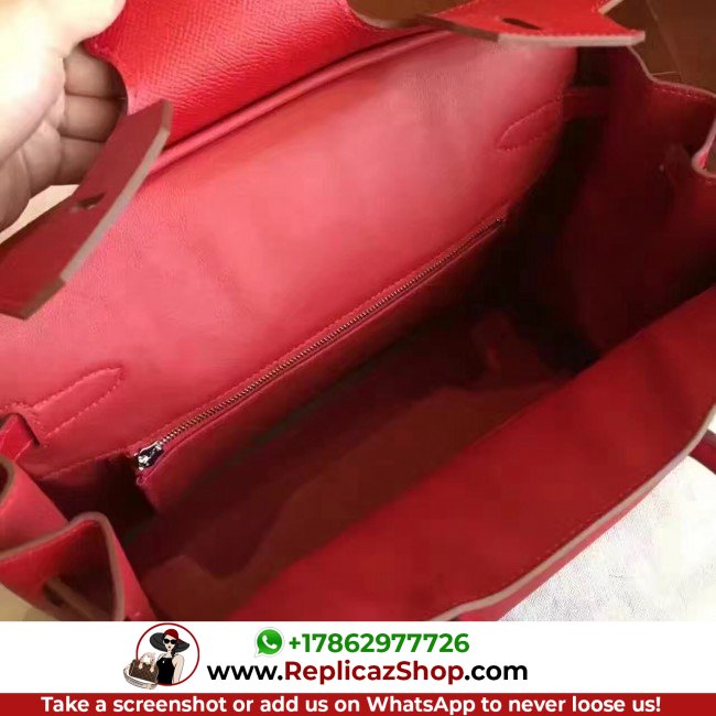 Hermes Red Epsom Birkin 30cm Lushentic AAAAA Grade Replica - Image 5