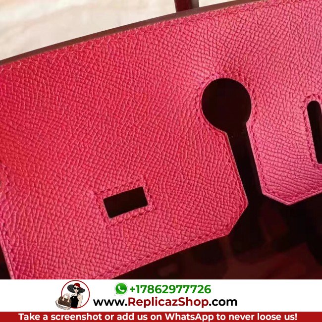 Hermes Red Epsom Birkin 30cm Lushentic AAAAA Grade Replica - Image 8