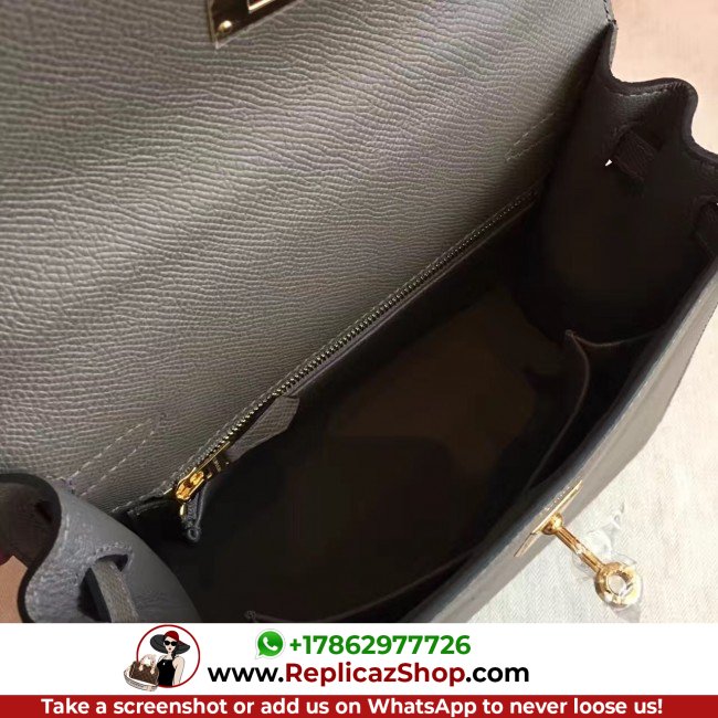 Hermes Etoupe Epsom Kelly 25cm Sellier Lushentic AAAAA Grade Replica - Image 3