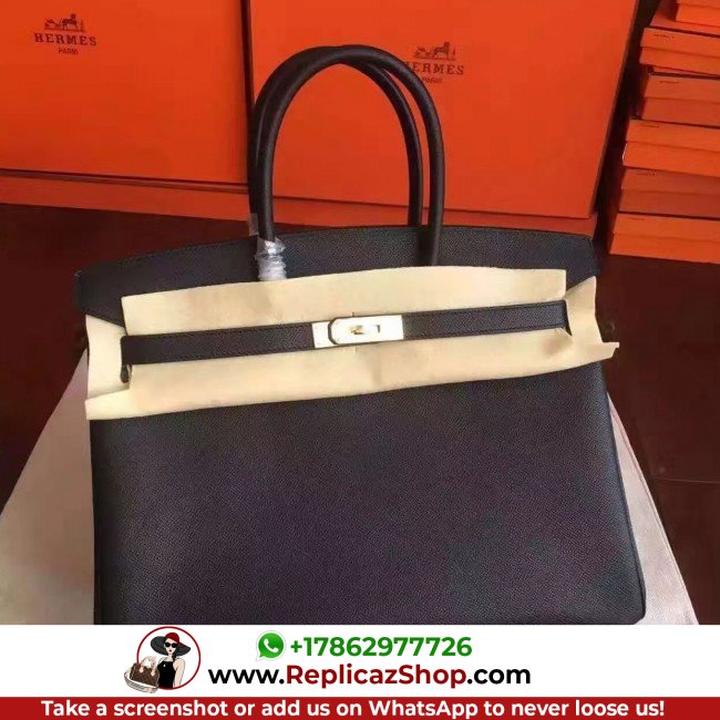 Hermes Black Epsom Birkin 35cm Lushentic AAAAA Grade Replica