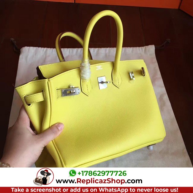 Hermes Soufre Epsom Birkin 25cm Lushentic Grade Replica - Image 5