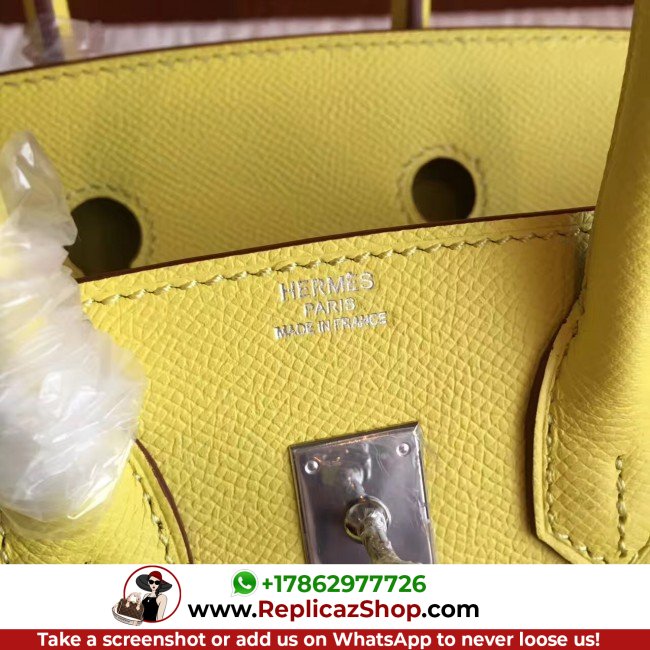 Hermes Soufre Epsom Birkin 25cm Lushentic Grade Replica - Image 6
