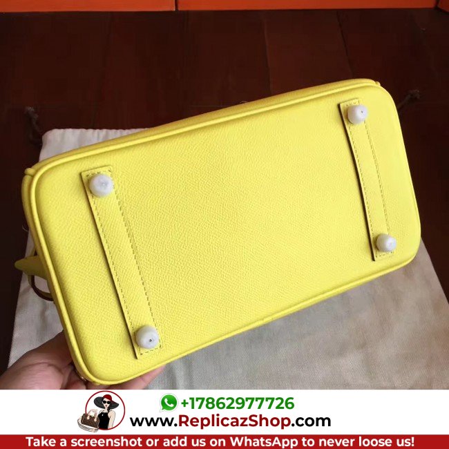 Hermes Soufre Epsom Birkin 25cm Lushentic Grade Replica - Image 9