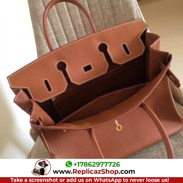 Hermes Gold Clemence Birkin 30cm Lushentic AAAAA Grade Replica - Image 7