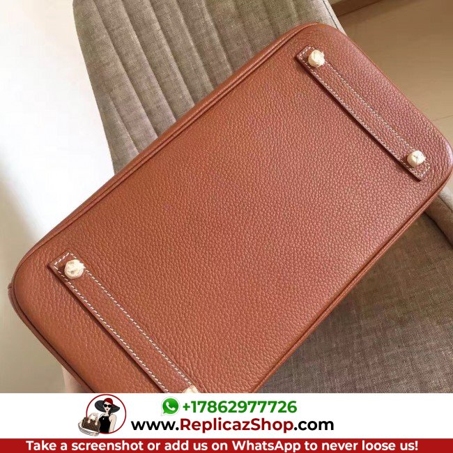 Hermes Gold Clemence Birkin 30cm Lushentic AAAAA Grade Replica - Image 8