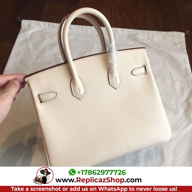 Hermes Beige Epsom Birkin 25cm Lushentic AAAAA Grade Replica - Image 4